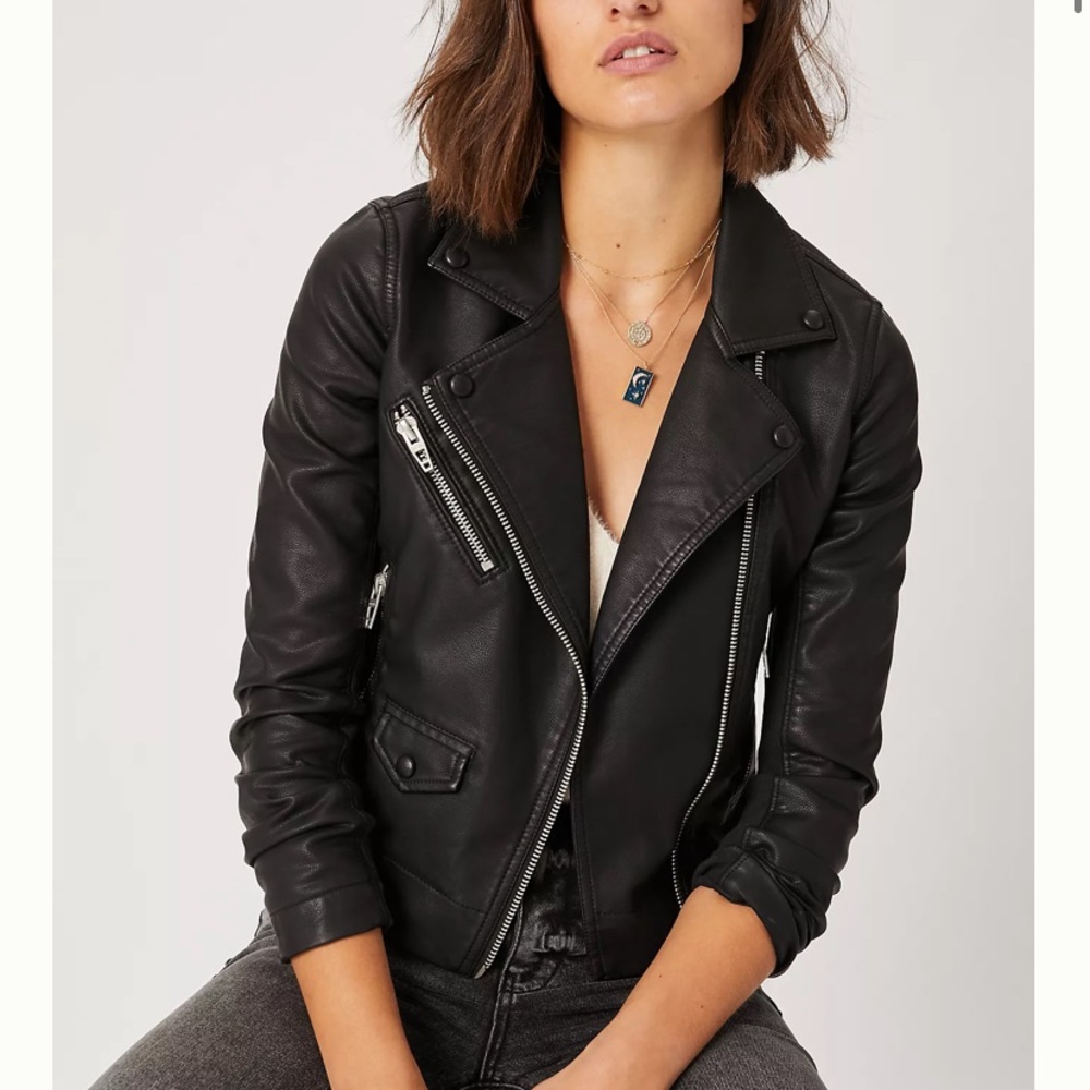 BlankNYC vegan leather jacket ANTHROPOLOGIE